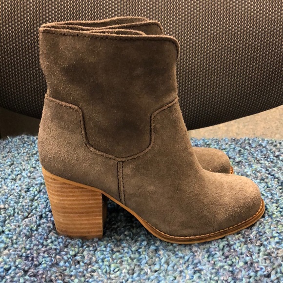 Splendid Women’s Gray Suede Lakota Ankle Booties 6 - Picture 9 of 10